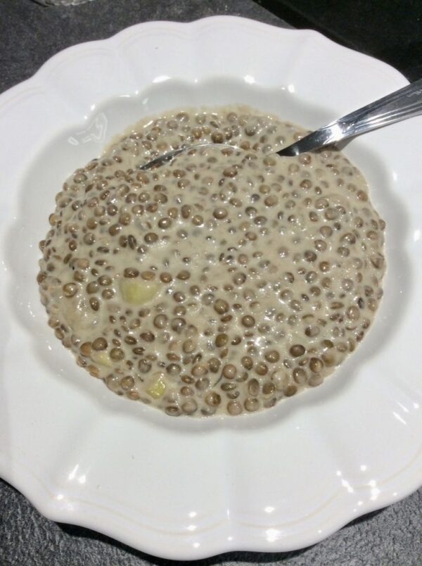 lentilles à la crème