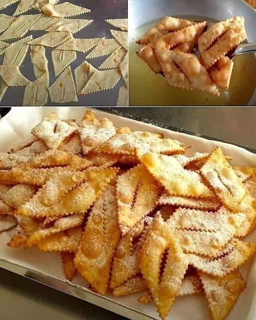 une recette pour le carnaval  » le frappe  » originaire d’ Italie