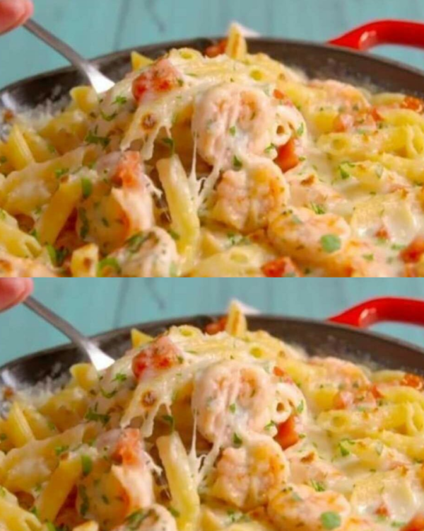 Casserole de crevettes à l’ail et à la sauce Alfredo : Simple !