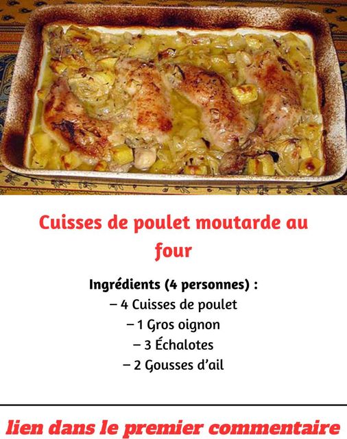 Cuisses de Poulet à la Moutarde au Four