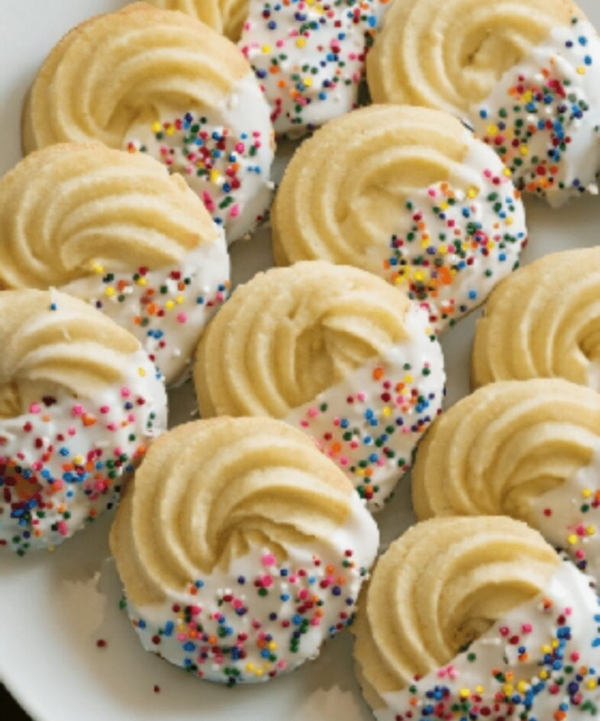 Délicieux biscuits au beurre à la vanille