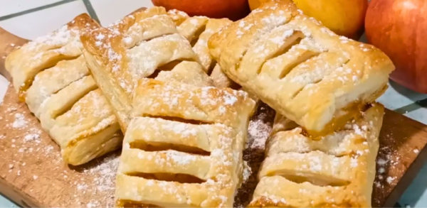 Faisceaux de pommes : le dessert facile à préparer avec une pâte feuilletée