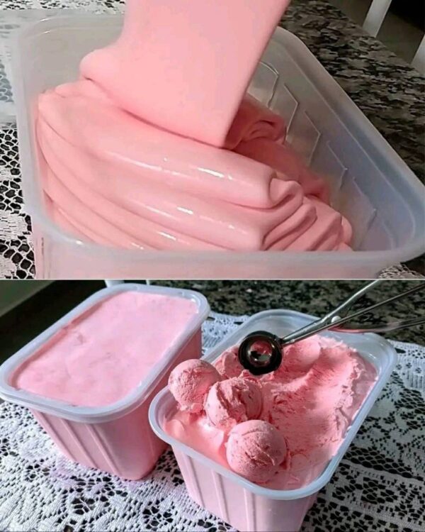 GLACE AUX FRAISES MAISON