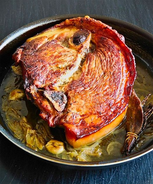 Rouelle de Cochon Confite au Cidre