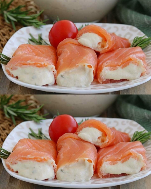 Roulés de saumon au thon, recette d’apéritif ou plat principal rapide.