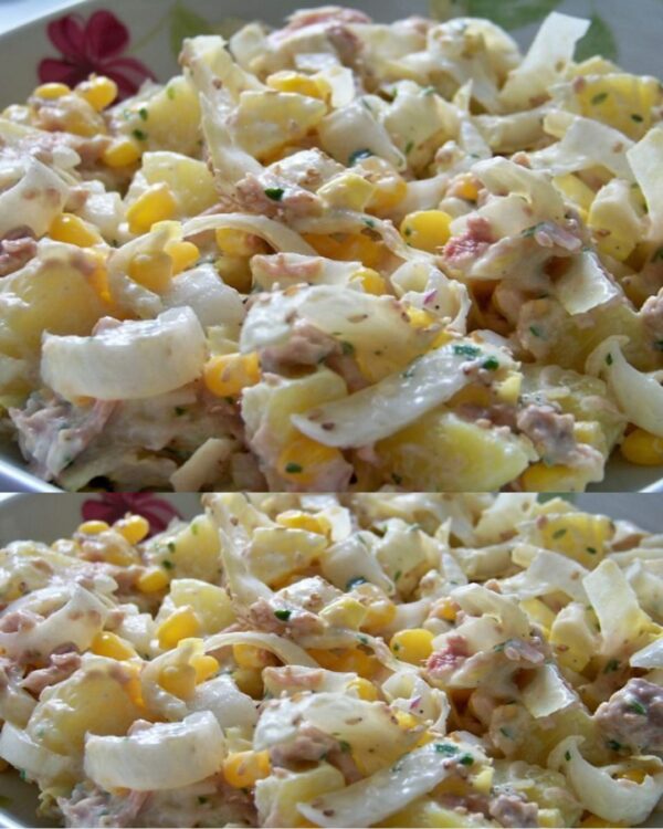 Salade endives-pommes de terre et thon