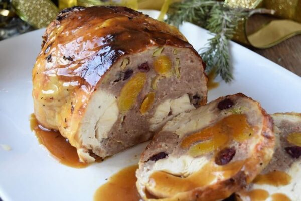 Poulet rempli de four