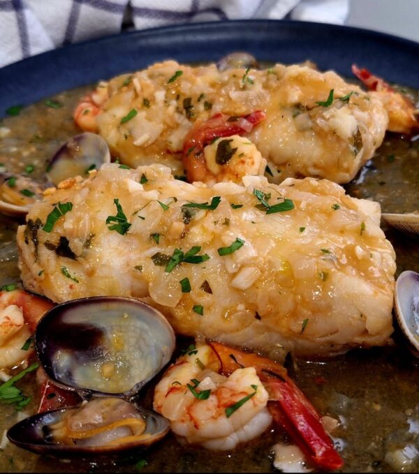 Faire fondre le marin avec de la sauce aux amandes