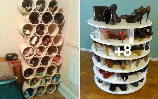 10+ very practical ideas to store your shoes with materials you have at home