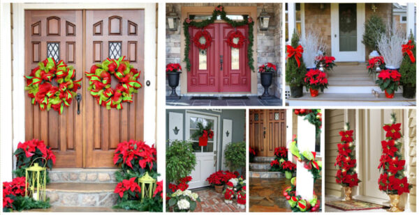 12 Christmas Front Door Decoration Ideas