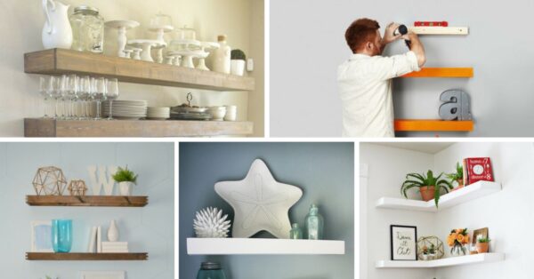 12 very ingenious floating shelf or shelf ideas