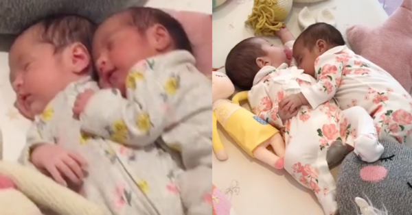 4 years ago, these twin girls captured the hearts for cuddling each other when they were born. Here’s what they look like now