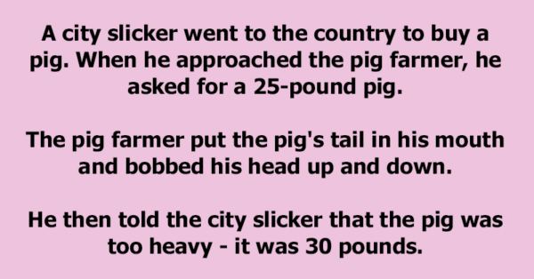A Man Went To Buy A Pig