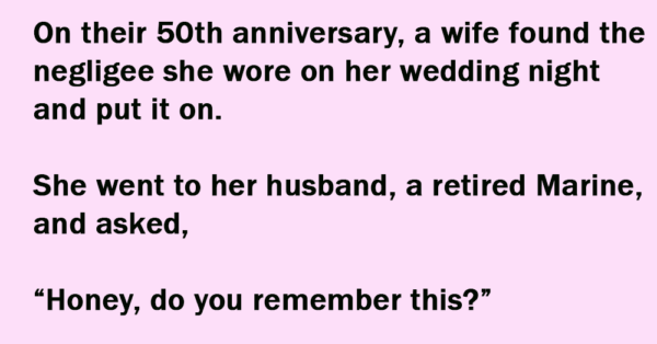 A Wife Found The Negligee.