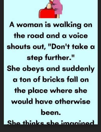 A woman is walking on