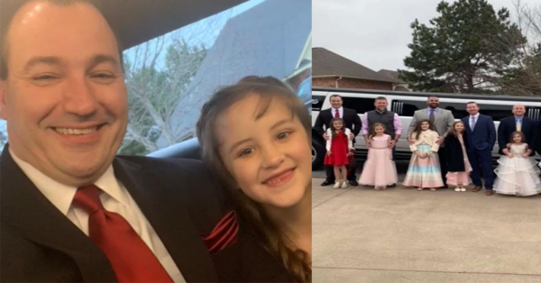 An Officer Takes A 8-year-old Girl To The Daddy-Daughter Dance As She Had Lost Her Father