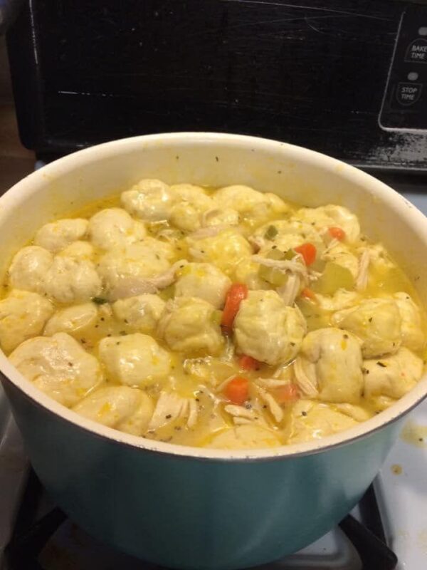 BEST EVER CROCK POT CHICKEN AND DUMPLINGS
