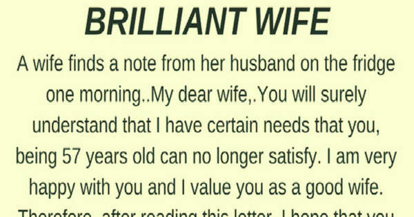 BRILLIANT WIFE!! (FUNNY STORY)