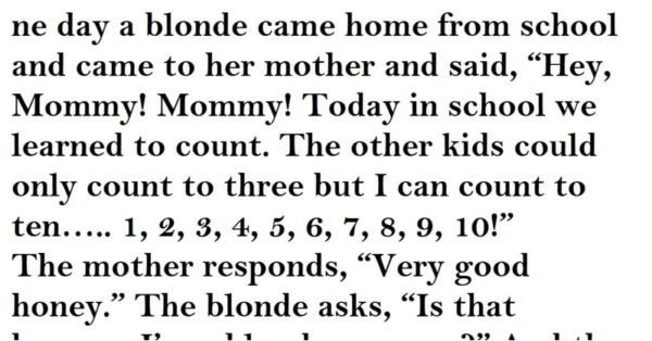 Because I’m a Blonde