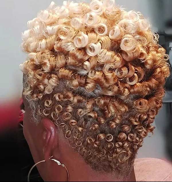 Curly Pixie Cut