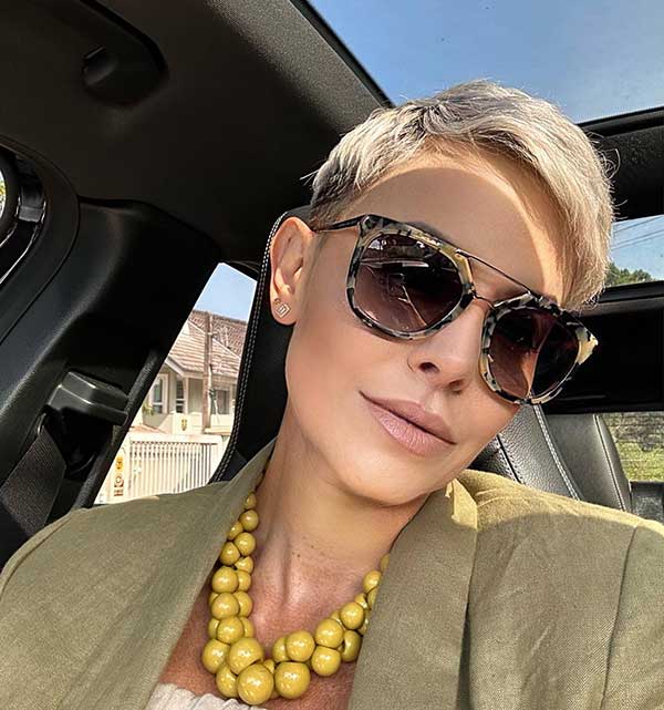 Blonde Pixie Cut