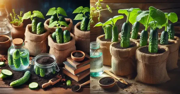 Cultivating Cucumbers in Bagged Soil with an Exclusive Elixir