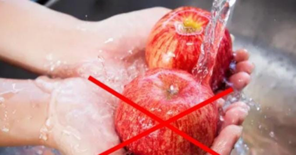 Do not wash your apples before eating them