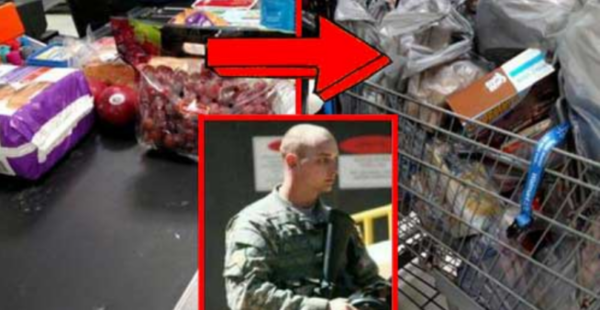 Furious Military Dad Snaps Photo After Seeing Another Shopper’s Groceries.