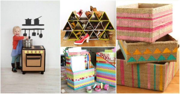 Great ideas to make crafts with cardboard boxes