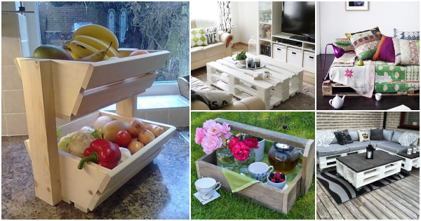 Ideas of Furniture and Objects made with wooden pallets