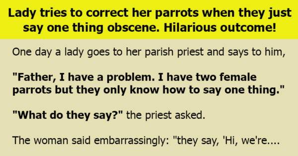 Lady tries to correct her parrots when they just say one thing obscene. Hilarious outcome!