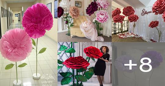 Learn how to make giant paper flowers to decorate any event