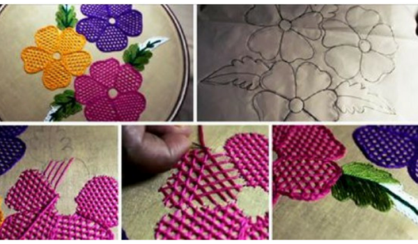 Learn to embroider by hand with this technique. You can make many designs with it!