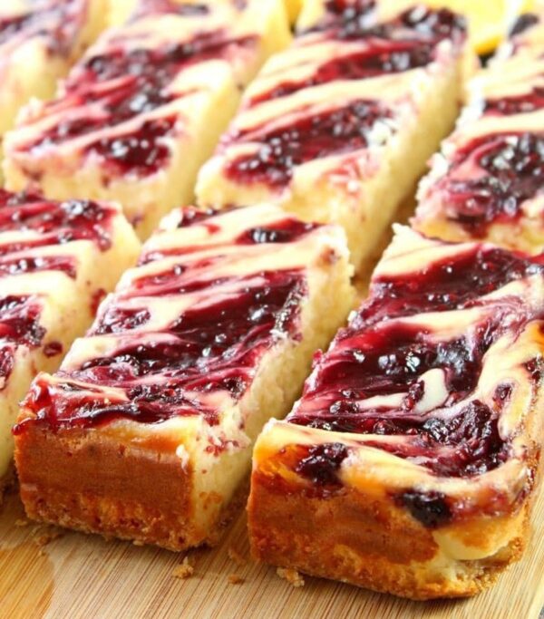 Lemon Raspberry Cheesecake Bars!
