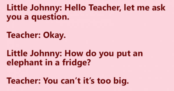 Little Johnny Asked His Teacher A Questions
