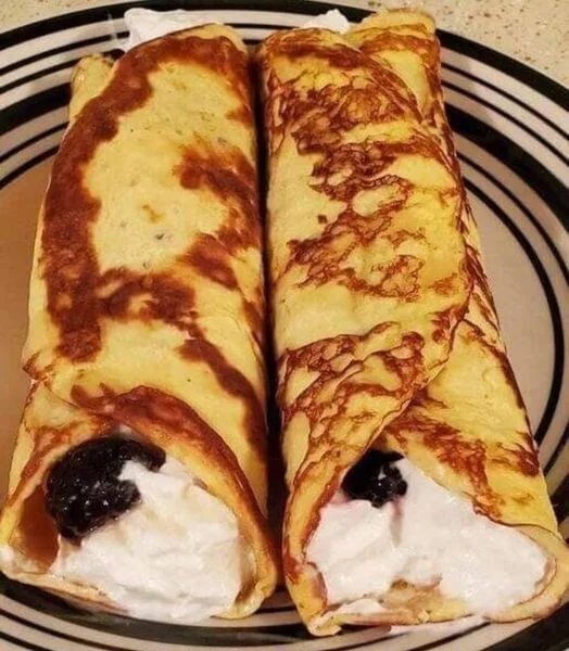 Low Carb Frischkäse-Crepes