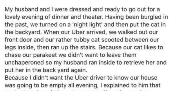 My husband and I were dressed