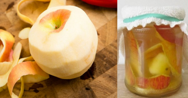 Never throw away apple peels again. Put them in a jar with vinegar, and the result will impress you