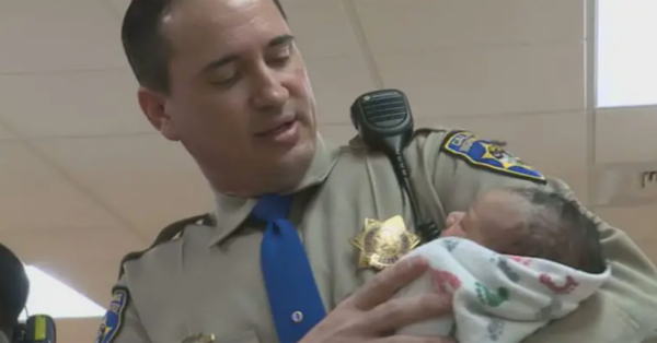 Officer Revives Little Newborn Who Isn’t Breathing After He’s Born On The Side Of The Road
