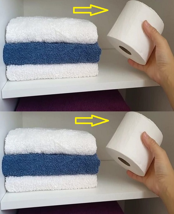 Place 1 roll of toilet paper in the closet and you will be surprised by the result