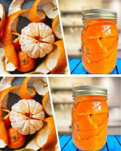 Pouring vinegar over orange zest solves one of the biggest household problems