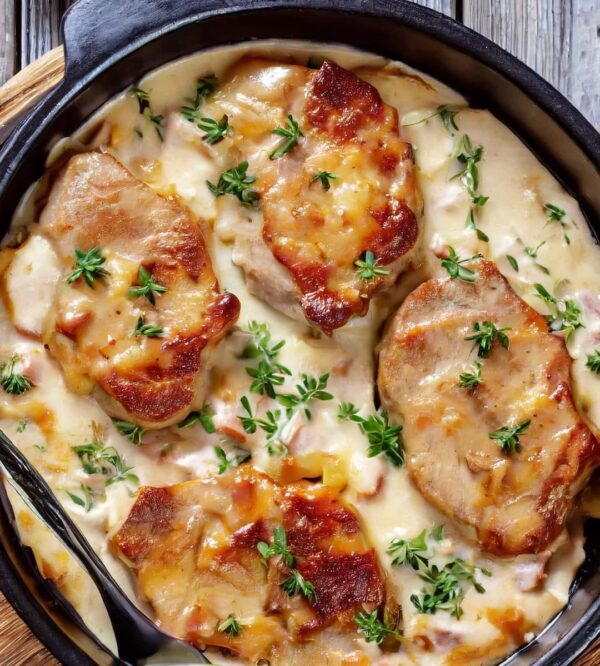 Recipe: Smothered Pork Chop Scalloped Potato Casserole