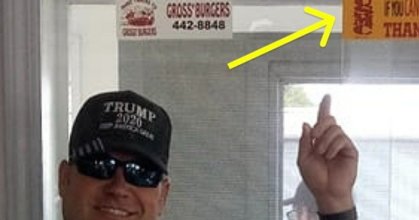 Restaurant faces backlash for ‘controversial’ sticker, and owner refuses to apologize.