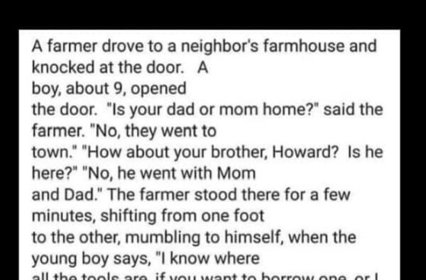 So Funny – A farmer..
