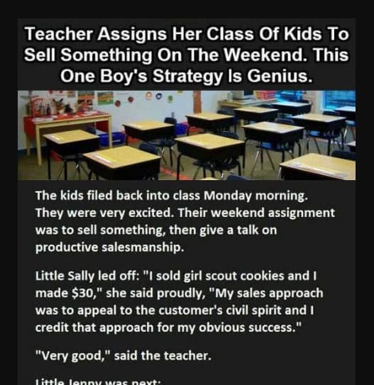 Teacher Assigns Her Class