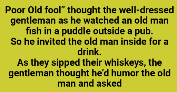 The Well-Dressed Gentleman Watched An Old Man.