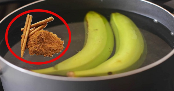This mixture is more powerful than pills: Boiled banana with cinnamon