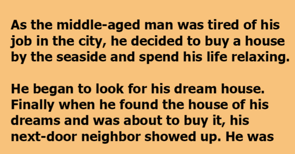 Tired Middle-Aged Man Looks For His Dream House