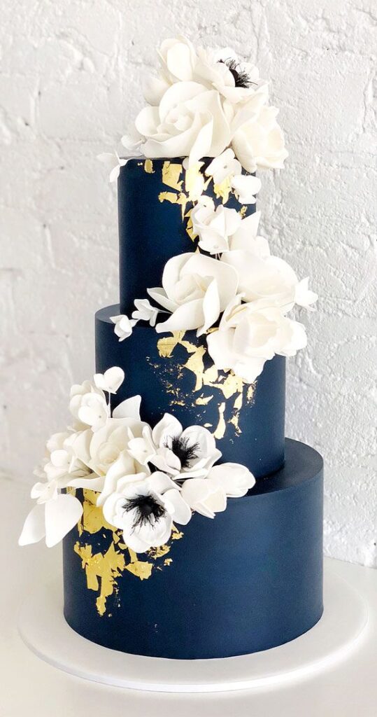 navy blue cake