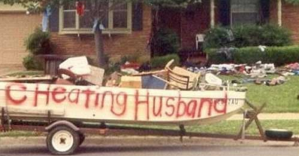 Woman Sells All Of Her Husband’s Things In Yard Sale While He’s Away With Mistress